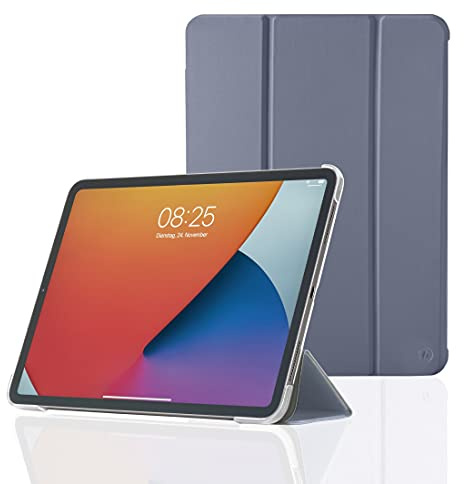 Hama Hülle für iPad Pro 2020/2021 / 2022 11 Zoll (aufklappbares Case für Apple Tablet, Schutzhülle mit Standfunktion, transparente Rückseite, magnetisches Cover) Flieder