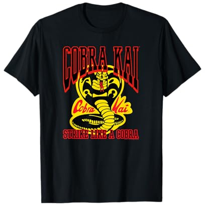 Cobra Kai Athletic Strike Like a Cobra Logo TV Show T-Shirt