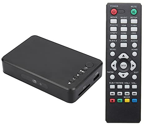 ZXNQ Portable Full HD Multimedia Video Player 1080P AV/HDMI Output USB External HDD Media Blu-ray Player