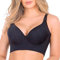 MQSHUHENMY Fashion Deep Cup Bra Hides Back Fat, Women Deep Cup Bra Hide Back Fat Bra Full Back Coverage Bra (Black,38DDD)