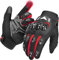 KEMIMOTO Guantes de Moto homologados CE 2KP, Guante de Moto para Hombre Transpirable de Pantalla táctil de Dedo Completo para Carreras de Motocicletas, Guantes de Scooter Antideslizantes