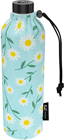 Emil Trinkflasche aus Glas für Mädchen & Jungen isolierte Glasflasche für Schule, Freizeit, Sport: Kinder & Eltern Daisy 0,75l