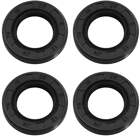 YINETTECH 4 Stück Gummikurbelöldichtungen Kompatibel mit Stihl 017 018 021 023 025 MS170 MS180 MS210 MS230 MS250 Kettensäge ID 15 mm/0,60 Zoll Außendurchmesser 25 mm/0,98 Zoll Dicke 5 mm/0,2 Zoll