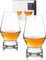 Viski 4290 Footed Crystal Scotch Glasses Set of 2, Lead-Free Premium Crystal Clear Glass, Classic Whiskey Glasses, Scotch Glass Gift Set, 8oz (237ml)