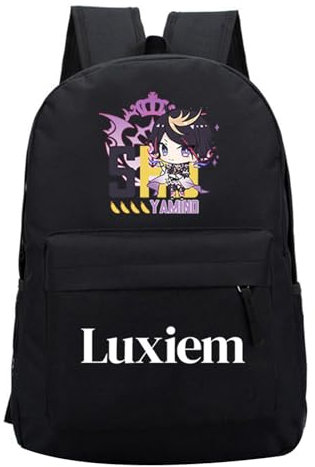 XSLGOGO Anime NIJISANJI luxiem VTuber Rucksack Vox Mysta IKE Shu Luca Cosplay Laptop Rucksäcke für Teenager Cartoon Schultasche