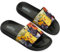 Pokémon Claquettes Enfant, Sandales Garçon Été, Sandales de Piscine Plage pour Enfant (Noir/Orange, 33 EU)