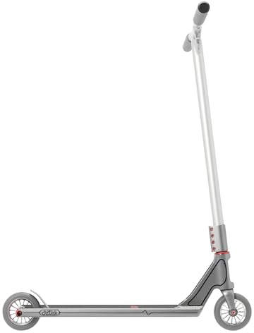 Aztek Complete Street Stunt Scooter Höhen erhältlich in 85-, 87-, 89-, 94cm I Park I Hybrid I Trick I Tret I Roller (Silber, Fountain H=89cm)