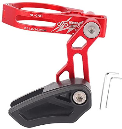 Mealoodiousmusea Aluminiumlegierung Kettenführung MTB Fahrrad Single Speed Straße Teil Universal rot