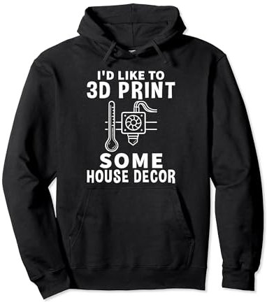 Progettazione di stampa 3D della decorazione della casa per la stampante 3D Felpa con Cappuccio