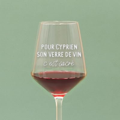 CADEAUX.COM - Verre à Vin Personnalisable - Message - Idée Cadeau Maman - Fête des Pères - Idée Cadeau Original - Cadeau Personnalisé Femme avec Message - Cadeau Papa
