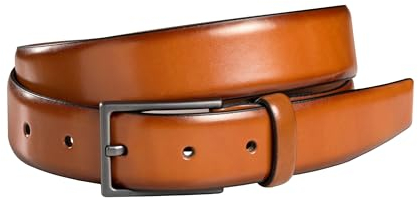 FENIX ORLANDO Kindergürtel für Jungen & Mädchen Farbe Desert Cognac, verstellbarer Gürtel aus Leder für Kinder und Jugendliche, Größe 55cm, nickelfreie Schnalle 30 mm breit