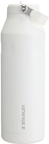 Stanley IceFlow Flip Straw 2.0 Wasserflasche, 1,5 l, integrierter Strohhalm mit größerer Öffnung, leicht und auslaufsicher, isolierter Edelstahl, BPA-frei, Frost