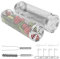 YIK TUNG Panier de barbecue roulant en acier inoxydable - Accessoire de barbecue pour barbecue en plein air - Panier cylindrique pour légumes, viandes et crevettes - Passe au lave-vaisselle