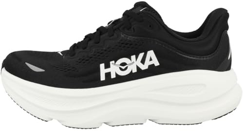 Hoka Damen Bondi 9, Schwarz/Schwarz, 38.5 EU Weit