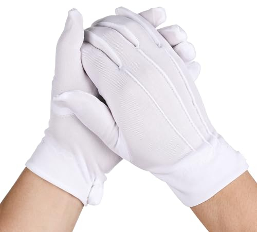 2 Stück Weiße Handschuhe Baumwollhandschuhe Weiß Baumwolle Handschuhe Stoffhandschuhe Handschuhe Schützenfest Schützenfest Smokinghandschuhe Parade Handschuhe Schützenfest Für Schmuck Abendgarderobe