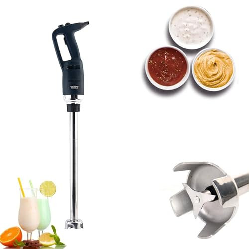 BDJSN 750W Commercial Heavy Duty Hand Blender, 22'' Removable Stainless Steel Handheld Mixer, Variable Speed 8000-20000rpm, Electric Stick Blender for Milkshakes, Mayonnaise, Mashed Potatoes, Sauces
