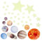 JOINPAYA 1 Satz Planet Glow-wandaufkleber Wandtattoos Für Spielzimmer Planet Wandtattoos 3d Wandaufkleber Mit Leuchtenden Sternen Decke Leuchtende Sterne Planet Leuchtender Aufkleber Papier