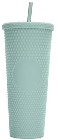 lvifloae Wasserbecher mit großem Fassungsvermögen und Strohhalm, guter Strohhalm, Diamantbecher mit Strohhalm, niedliche Becher für Frauen, Strassbecher, Zuhause, Büro, Outdoor, (Transparentes Gold)