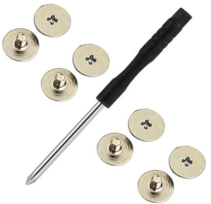 8pcs Laptop Hinge Screws with Phillips Screwdriver for HP,for Acer, for Dell, for MSI Laptop, Big Broad Head Screws to Display Back Cover LCD Screen Hinge