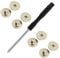 8pcs Laptop Hinge Screws with Phillips Screwdriver for HP,for Acer, for Dell, for MSI Laptop, Big Broad Head Screws to Display Back Cover LCD Screen Hinge