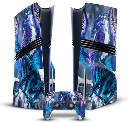 Head Case Designs Offizielle Ruth Thompson Relikt Drachen Vinyl Haut Gaming Aufkleber Abziehbild Abdeckung kompatibel mit Sony Playstation 5 PS5 Pro Disc Edition Console & DualSense Controller