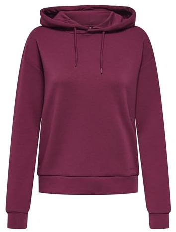 ONLY Damen Onplounge Life Hood Ls SWT Noos, Rhododendron, 46