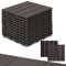Randaco WPC Terrassenfliesen, 22er Set für 2m² 30x30cm WPC Fliesen Balkonfliesen Terrasse mit Drainage und Klicksystem, Leicht zu verlegen, Wasserfest und Rutschfest, Coffee