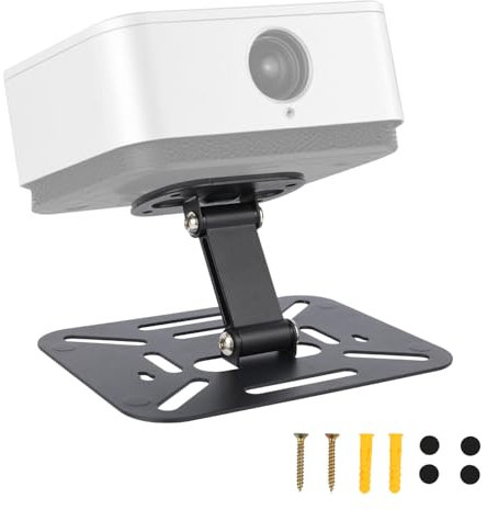 lasuroa Projector Foldable Stand, Mini Projector Mount for Desktop/Ceiling/Wall, Adjustable Holder Compatible with QKK, DR.J, DBPOWER, Anker, AAXA, Jinhoo, PVO, TMY (Black)