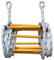 Escalera de Cuerda 10 pies Capacidad de Carga Escalera de Escape de Incendios de Nylon con Ganchos sin Deslizar la Cuerda de Emergencia de Servicio Pesado para Rescate de Entrenamiento de TR