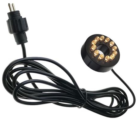 dijiusidy ABS Wasserspiel Beleuchtung unter Lichtern Teich Unterwassertank Männliche Feature Lichter LED Leuchten Wasserlichter Lichter, Warmweißes Licht