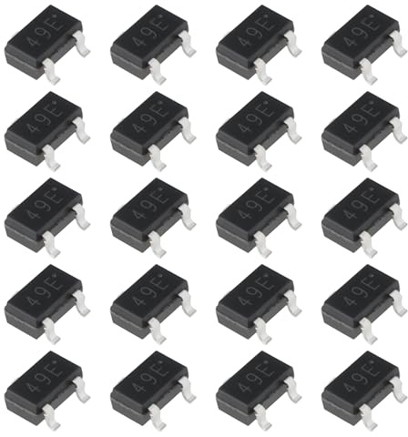 OTOTEC SMD-Sensorschalter, linearer Hall-Effekt, 49E, SS49E, AH49E, kompatibel mit Motorsteuerung, Lesen von magnetischen Codes, 20 Stück