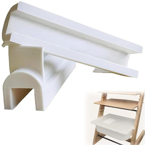 HANQ Adapter Weiss für Trofast Box Korb Drahtkorb, kompatibel mit Stokke Baby Hochstuhl, Hochstühle Kinderstuhl Zubehör, Befestigung Kinder Hoch Stuhl