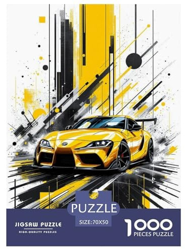 Toyota Supra Puzzles 1000 Teile Schwer Puzzle Spielzeug Pädagogisches Spiel Impossible interessant Herausforderungsspielzeug Für Erwachsene Kinder 70x50cm/1000pcs