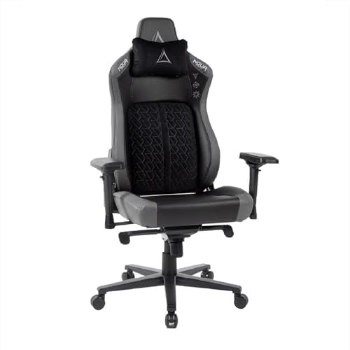 Noua Blaze Sedia Gaming Ergonomica con Funzione a Dondolo | Braccioli 4D | Cuscino magnetico | Reclinabile 180° | Portata 150kg | Pelle Sintetica Premium