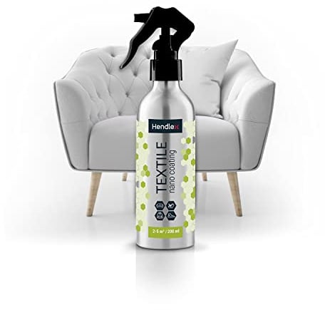 Hendlex NANO Impermeabilisant Tissu Textile Vêtements Revêtements de Meubles et Revêtements Automobiles 200 ml. Spray de Protection Contre La Saleté L'eau et L'huile.