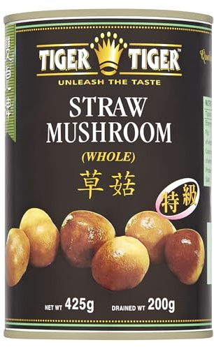 Tiger Tiger Straw Mushrooms Whole 200ml