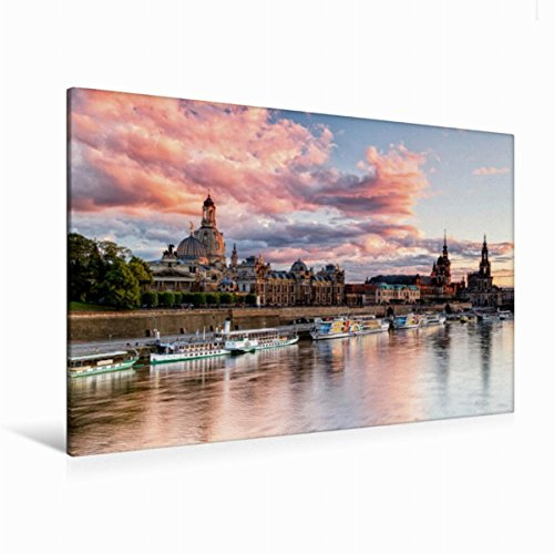 Premium Textil-Leinwand 120 x 80 cm Quer-Format Barockes Dresden | Wandbild, HD-Bild auf Keilrahmen, Fertigbild auf hochwertigem Vlies, Leinwanddruck von Gerhard Aust
