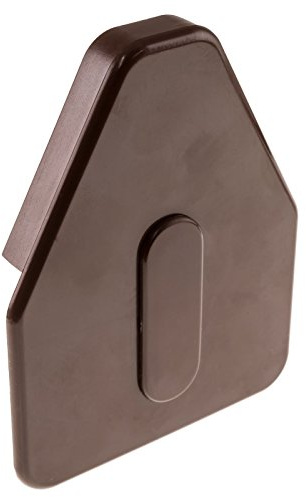 Heavy Duty Self-Supporting Glazing Bar End Cap - Chocolate Brown