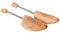 tectake 1 Paar Schuhspanner mit Spiralfeder Schuhweiter Lotusholz Holz - diverse Größen - (42-43 | Nr. 402247)