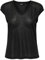 ONLY Damen Einfarbige Kurzarm Bluse Basic Rundhals Ausschnitt Blusen T-Shirt Blouse Oberteil ONLVIC, 15136069,Schwarz,M