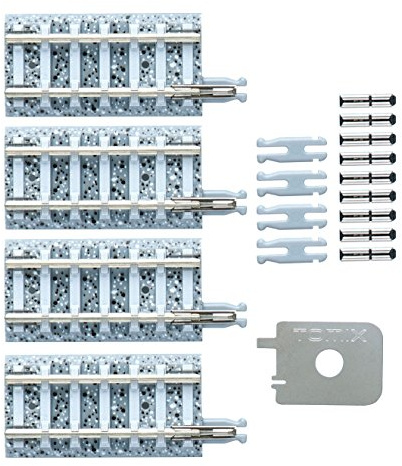 TomyTEC 971530 4 Übergangsgleise in Gravel Model Kit
