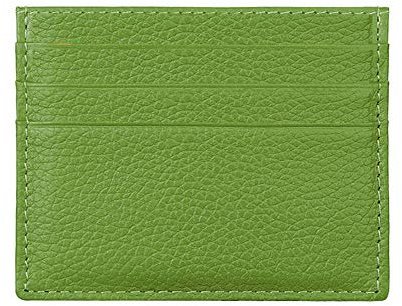 Hibate Vert Cuir Mini Porte Cartes de Crédit Portefeuille RFID Blocage pour Femme Homme Card Holder Wallet