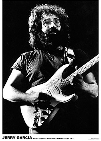 Poster Jerry Garcia Copenhagen Avril 1972 59 x 84 cm