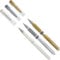 3er Bundle Gelroller uni-ball® SIGNO UM 153, Schreibfarbe: [Weiß] + [Gold] + [Silber])