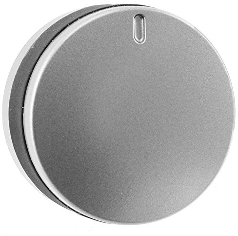 Spares2go Silver/Black Switch Knob Compatible with Lamona LAM3200 LAM3204 LAM3401 Hob Oven Cooker