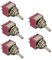 Mintice 5 Pièces Miniature Interrupteurs à Bascule pour Tableau de Bord DPDT Interrupteur A Bascule Etanche Interrupteurs a Levier on/Off/on 6 Broches