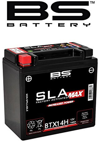 Accu BS SLA-MAX BTX14H 12 V 14 AH SIGILLATA A GEL SENZA MANUTENZIONE PER PIAGGIO VESPA GTS SUPER 300 2008