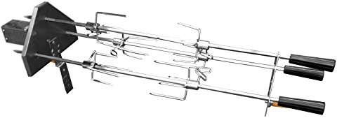 SunshineBBQs Cypriot Greek Style BBQ Stainless Steel Rotisserie Spit Attachment