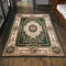 Carpeto Klassisch Orientteppich & Perserteppich mit Orientalisch Ornamente Muster Kurzflor in Grün/TOP Preis - ÖKO TEX (300 x 400 cm)