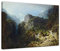 Bilderdepot24 Bild auf Leinwand | Carl Spitzweg Berglandschaft mit Liebespaar in 40x30 cm als Wandbild | Wand-deko Dekoration Wohnung alte Meister | NEU-180202-40x30-bmljum